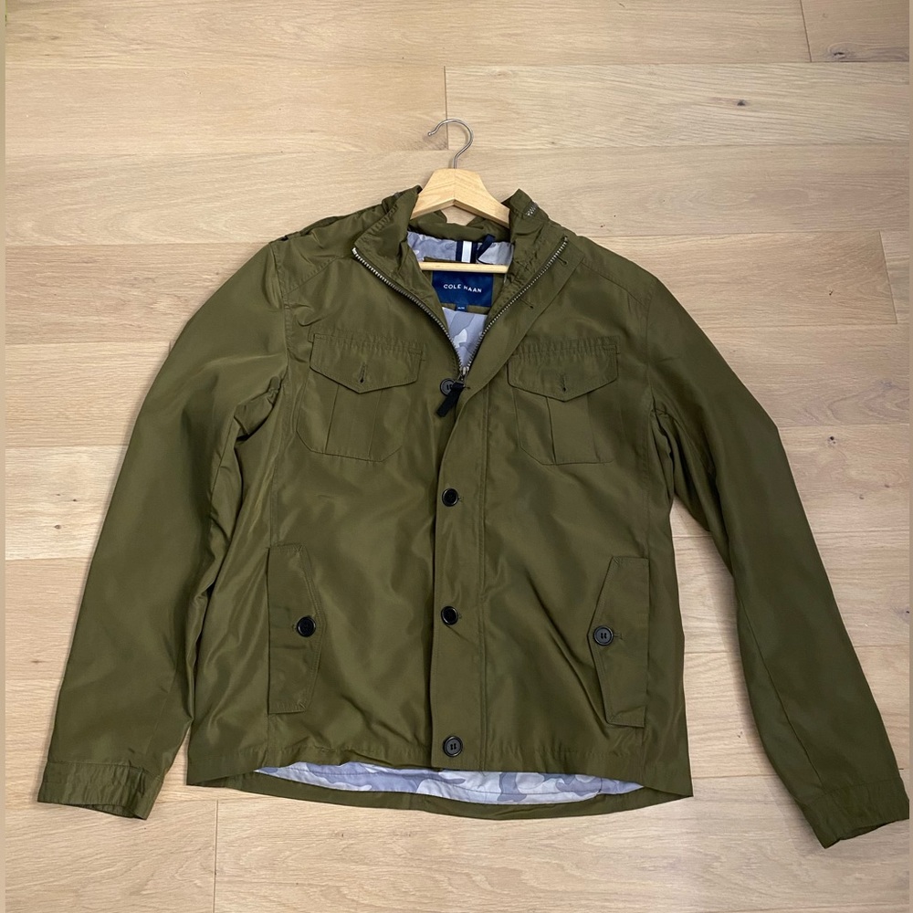 Cole Haan Olive Green Military Field Jacket